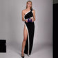 Bandage Dress European And American Shoulder Dress