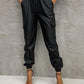 Fashion Ankle-tied Elastic Waist Pants Women