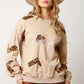 Women's Valentine's Day Sequined Long-sleeved Sweater