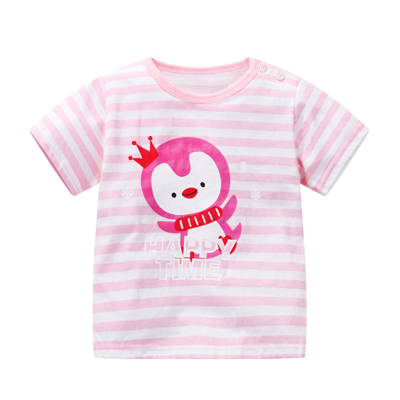 Female Baby Short-sleeved Cotton Summer