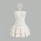 Neck-hanging Summer New White Dress