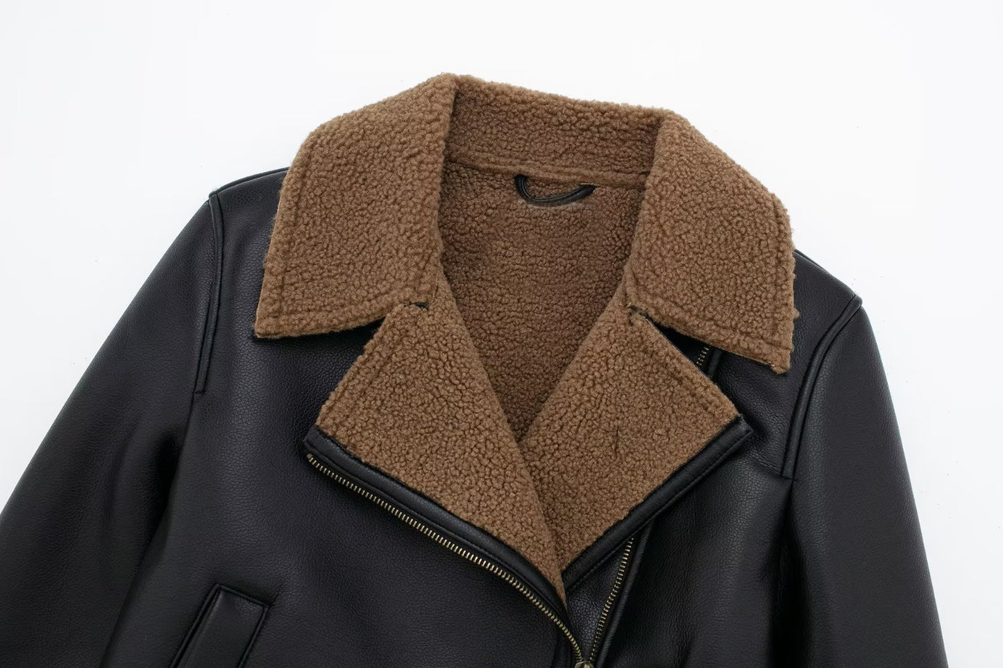 Veste de moto doublée en polaire de style européen et américain