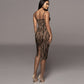 Women's Bandage Lace Sling Dress