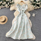 Light Luxury High-End 3D Floral V-Neck Jacquard Maxi Dress For Women