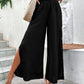 Pantalon large taille haute tendance pour femme