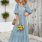 Djellaba Loose Round Neck Shirt With Half Sleeve Dress
