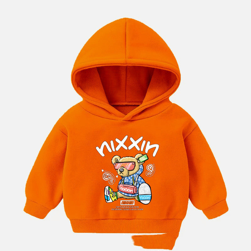 Pull à capuche et vêtements à manches longues en cachemire pour enfants, garçons et filles
