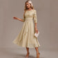 Round-neck Cross-border Spliced Elegant Lace Dress