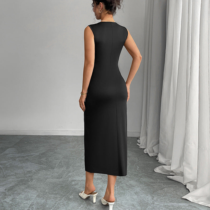 Spring And Summer European And American Style Elegant Slim Fit Dress