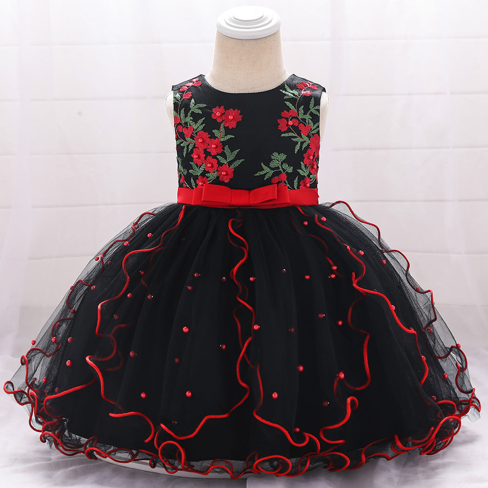 Robe de princesse à nœud papillon pour enfants