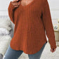 Fashion V-neck Long-sleeved T-shirt For Women