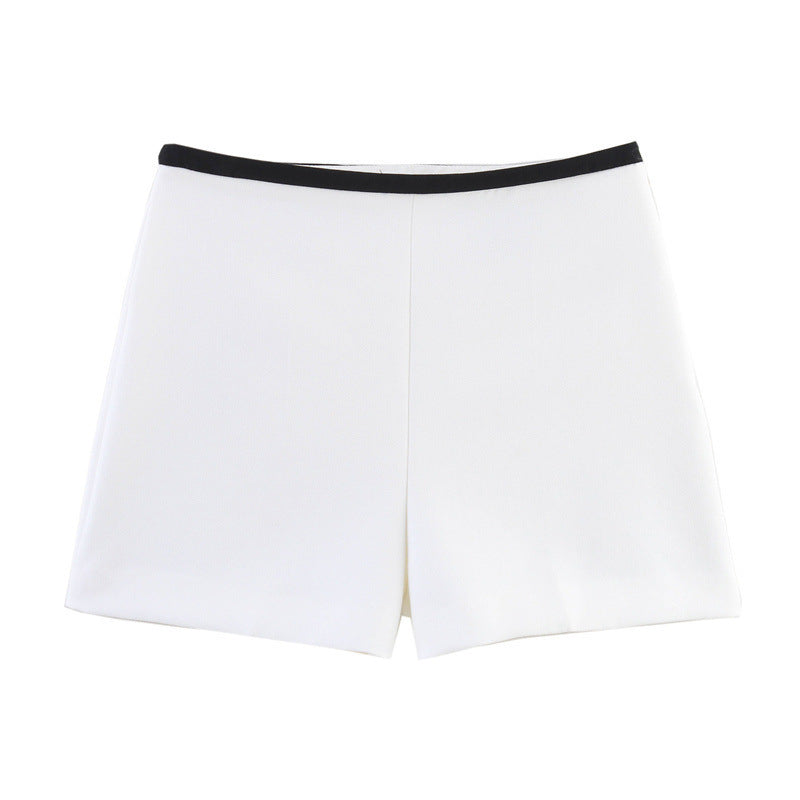Summer Sleeveless Contrast Color Shorts Vest