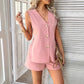 Fashion Two-piece Suit Casual Shirt Pants For Women
