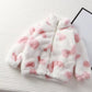 Fleece Padded Coat Puff Velvet Surface Western Style All-matching Baby Boy And Baby Girl Warm Top