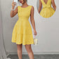 Solid-color Backless Bow-knot Sleeveless Mini Dress