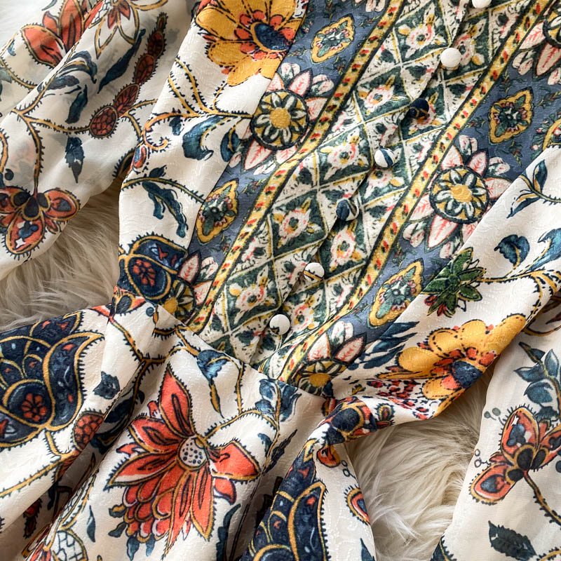 French print dress