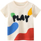 Nouveau t-shirt d'été à manches courtes pour enfants