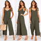 V-neck loose jumpsuit