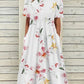 Women's Summer New V-neck Simple Printing Casual Dress In Stock Dress