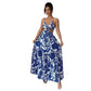 Summer New Halterneck Printed Elegant Dress