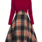 New Womens Two-piece Set Knitted Long-sleeve Top And Dress