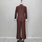 Fashionable Dark Brown Slim-fit Women's Business Suit Two-piece Suit