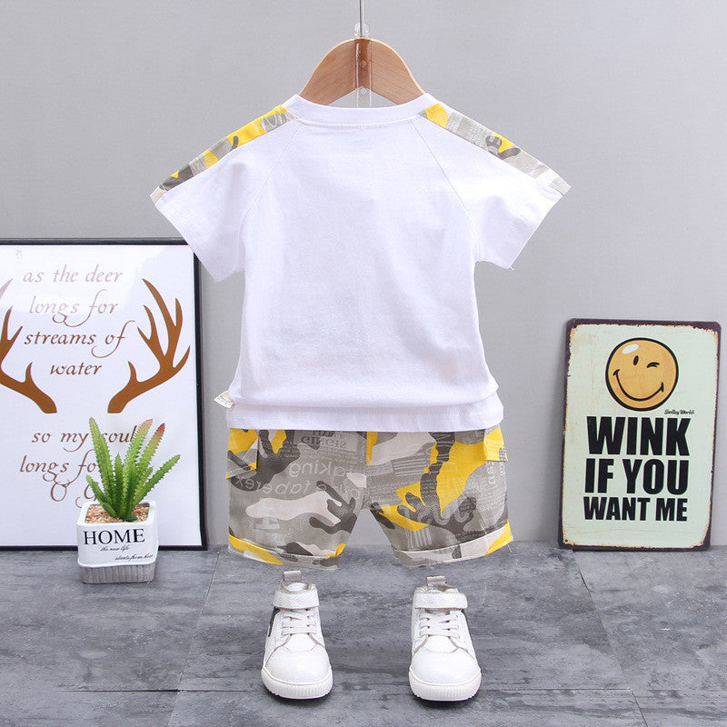 Vêtements décontractés pour enfants pour garçons, shorts décontractés à manches courtes