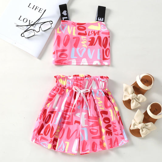 Hatless Cartoon Skirt Set Leggings Spring