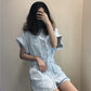 Waist slimming jumpsuit shorts