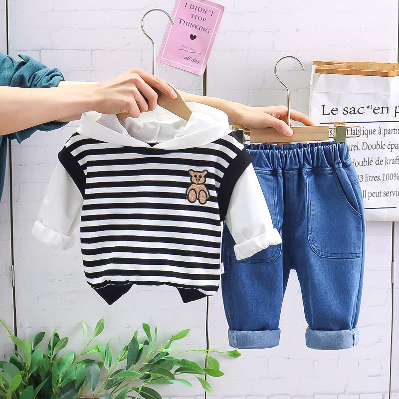 Boys' Sports Sweater Pants Leisure Suit