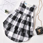 Robe à carreaux simple et décontractée pour fille