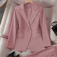 Small Suit Retro Jacket Slim Fit Fashionable Women's Casual Design Top Trousers Suit
