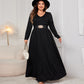 Loose Long Sleeve Dress High Waist