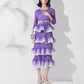 Women's Polyester Niche Exquisite Pleated Dress