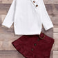 Pure cotton pit strip children's suit