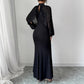 Women's Autumn Lace Panel Bodycon Dress