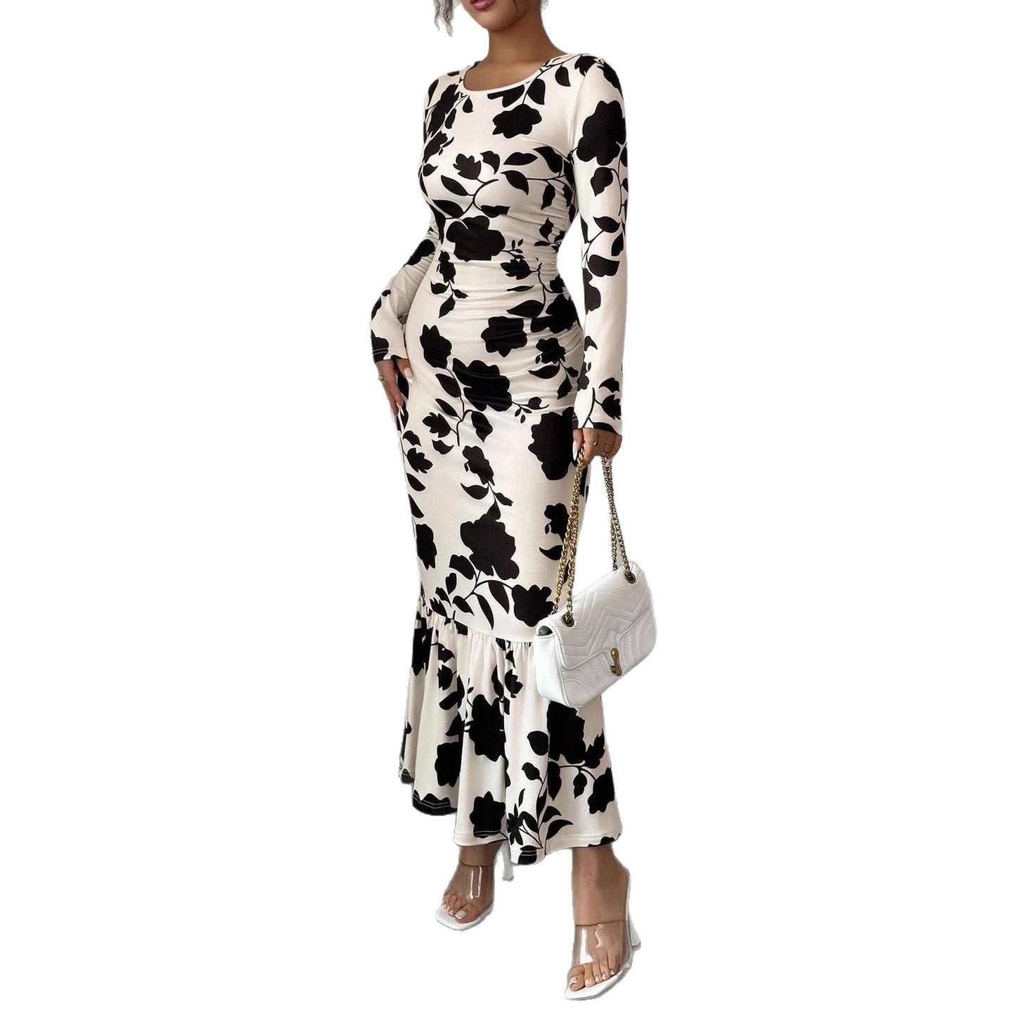 Elegant Long-sleeve Dress For Women