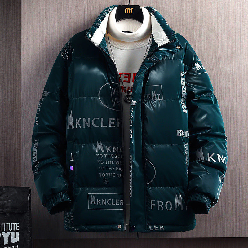 Lovers Loose Printed Warm Cotton Jacket