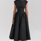 Backless Crew-neck Sleeveless Tank Dress Womens Midi Dress
