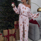 Home Wear Fashion Long Sleeve Trousers Pajamas Suit