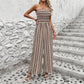 Spring And Summer Striped Tube Top Jumpsuit