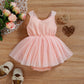 Infant Mesh Spaghetti-strap Dress