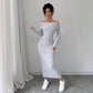 Long-sleeve Autumn Winter Long Dress Womens Clothing