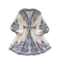 Light Luxury French Royal Style Printing Dress