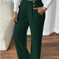 Draping Mop Casual Pants High Waist
