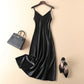 Triacetate Dress Long Satin Suspender Skirt
