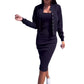 Suspender Skirt Coat Top Two-piece Women's Clothing
