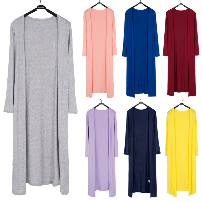 Long plus size long sleeve air conditioning shirt
