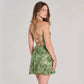 Womens Slim-Fit Fashionable Sequined Sexy Slip Dress