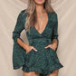 Polka dot flared sleeve jumpsuit